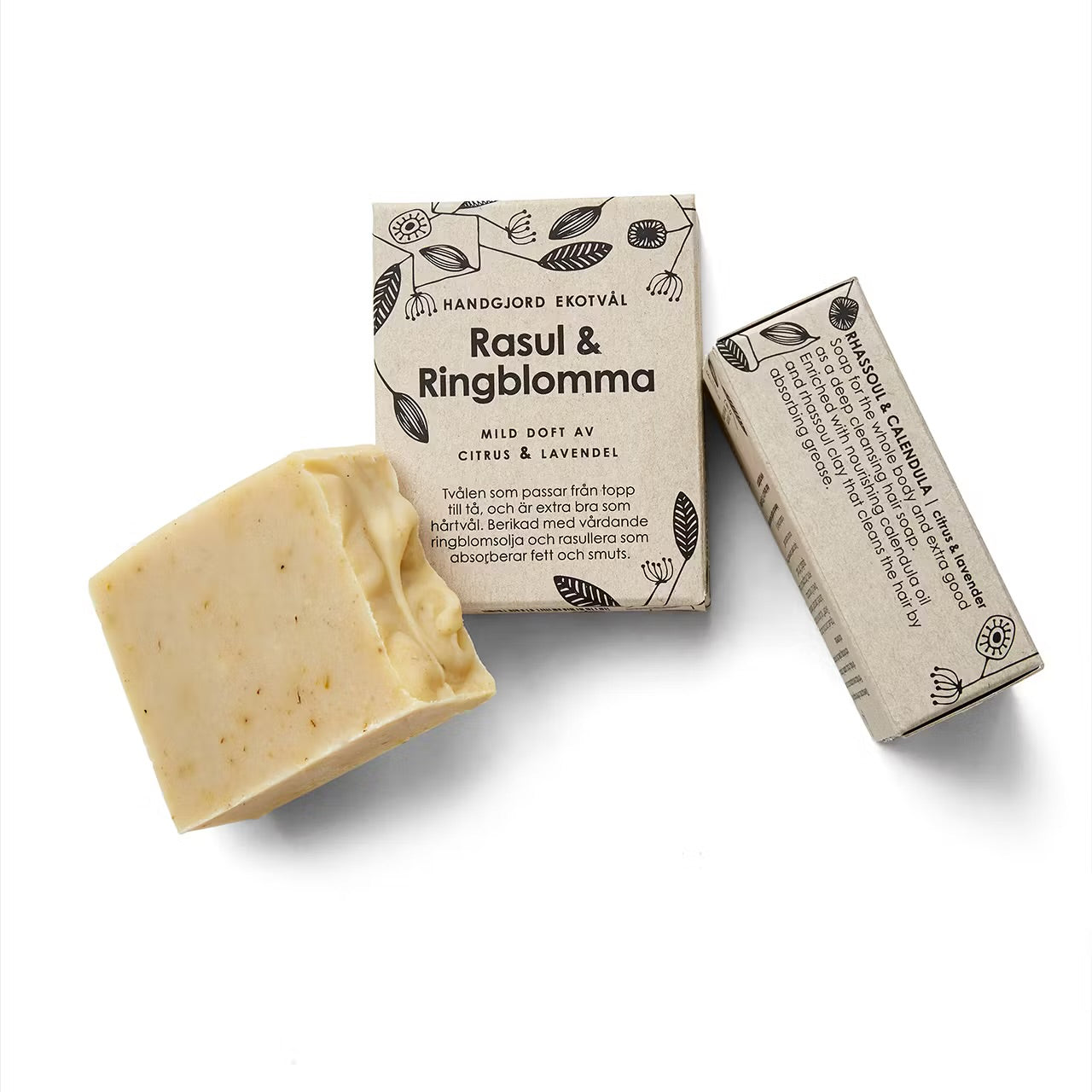 Handgjord ekotvål Rasul och Ringblomma