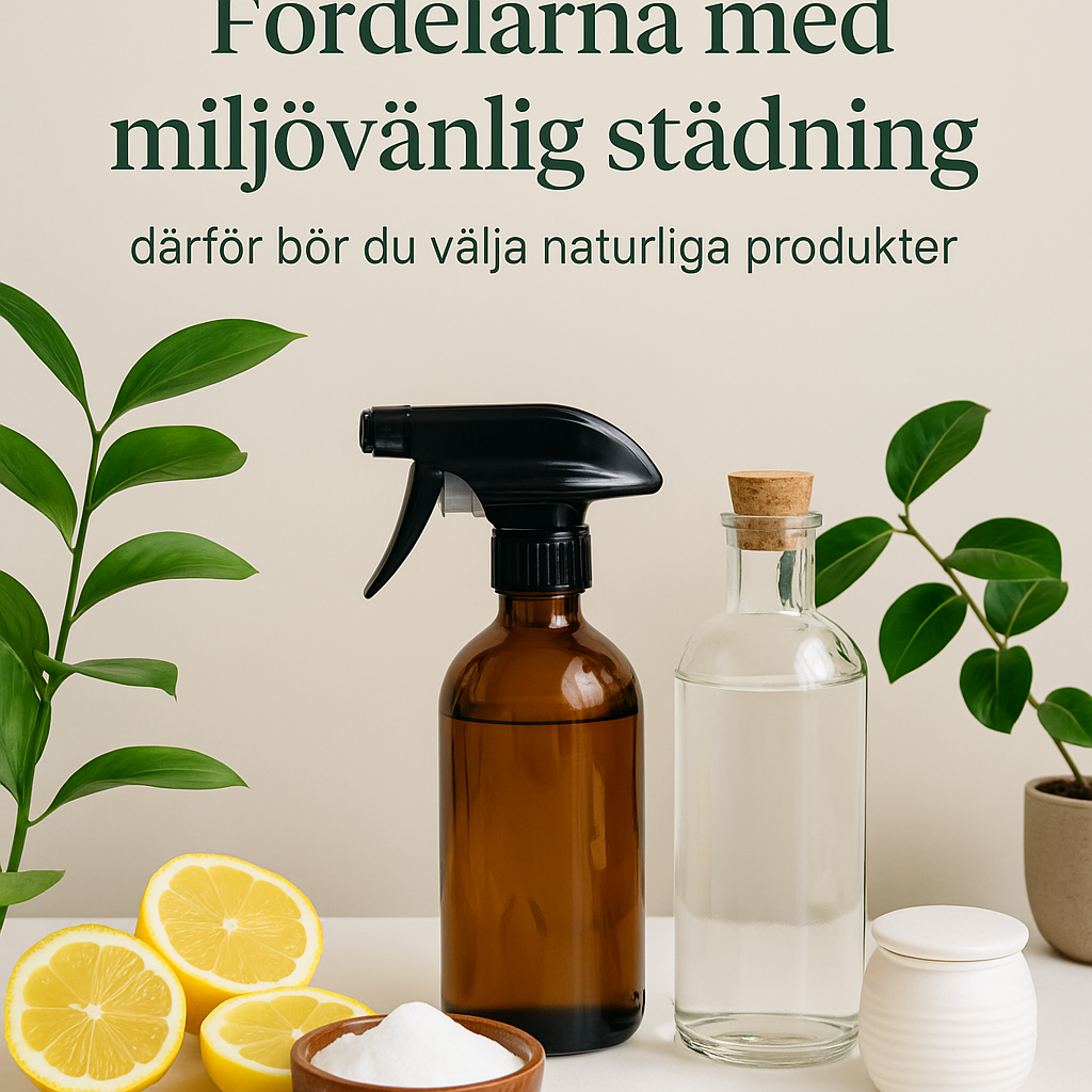 Miljövänlig städning med naturliga produkter som är effektiva