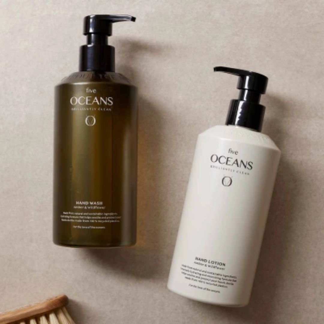 Five Oceans - Hand wash - Wild flower och Amber tvål handtvätt naturlig tvål skonsam tvål