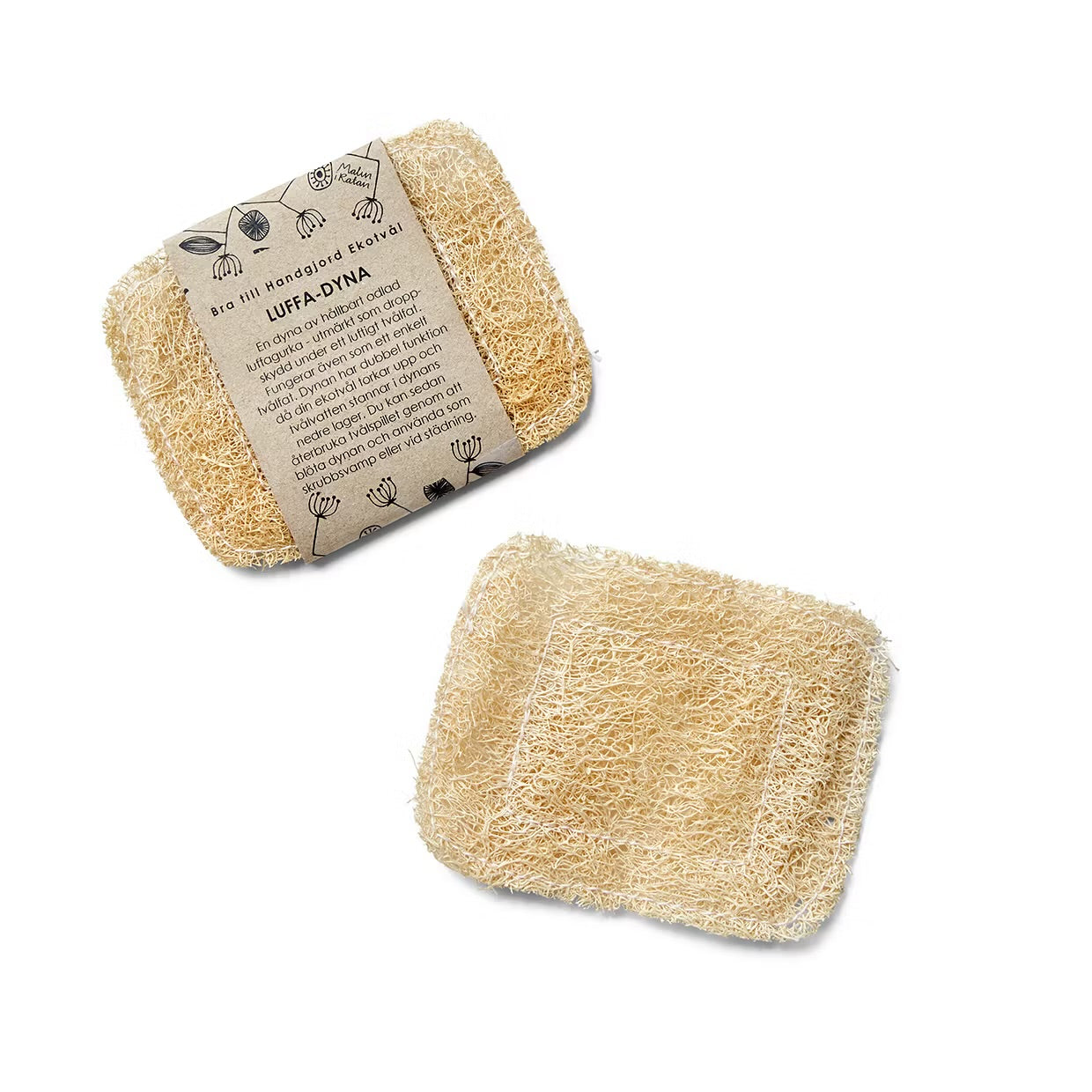 Luffadyna som tvålförvaring