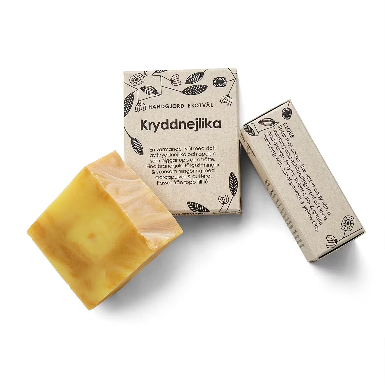 Naturlig tvål från Malin i Ratan med Kryddnejlika. Tvål för hela kroppen.