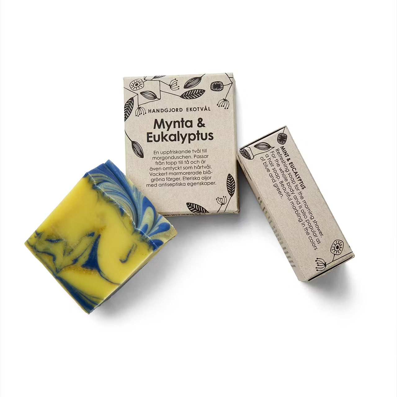 Naturlig tvål från Malin i Ratan med Mynta och Eukalyptus. Tvål för hela kroppen